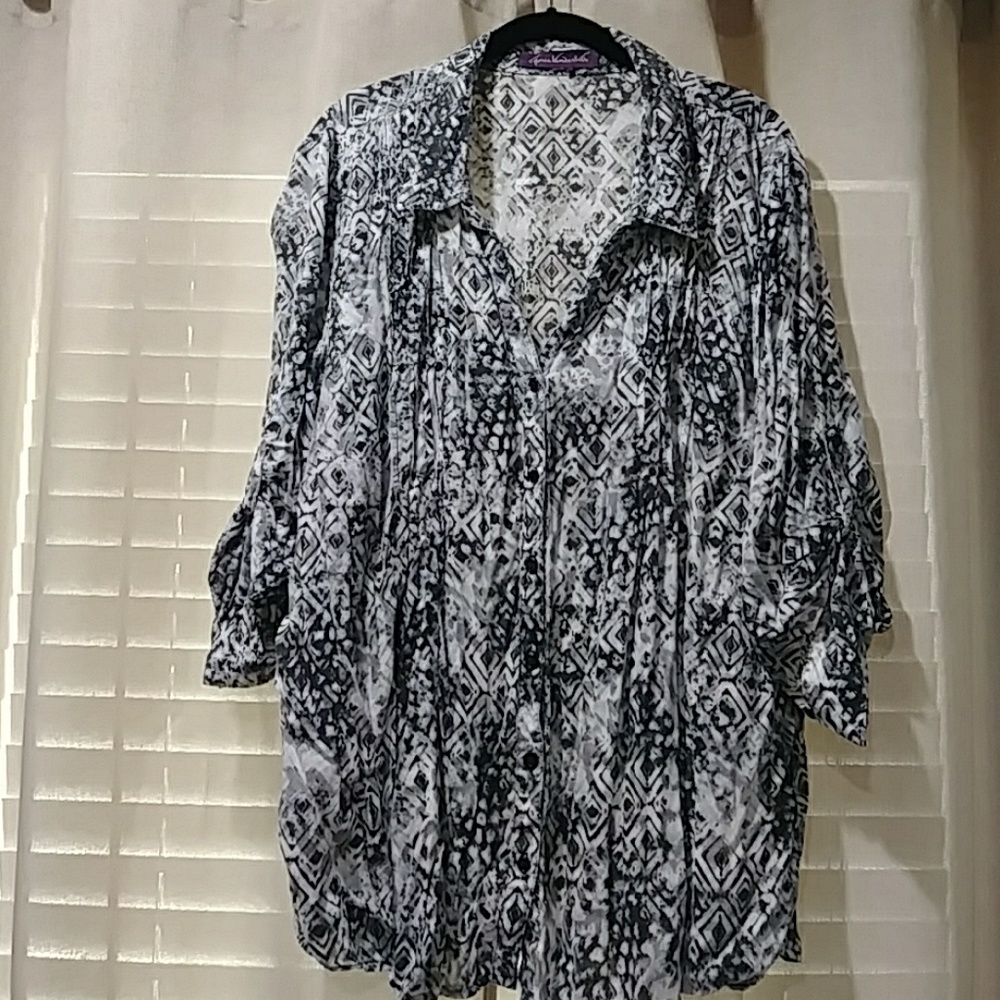 Aztec print top